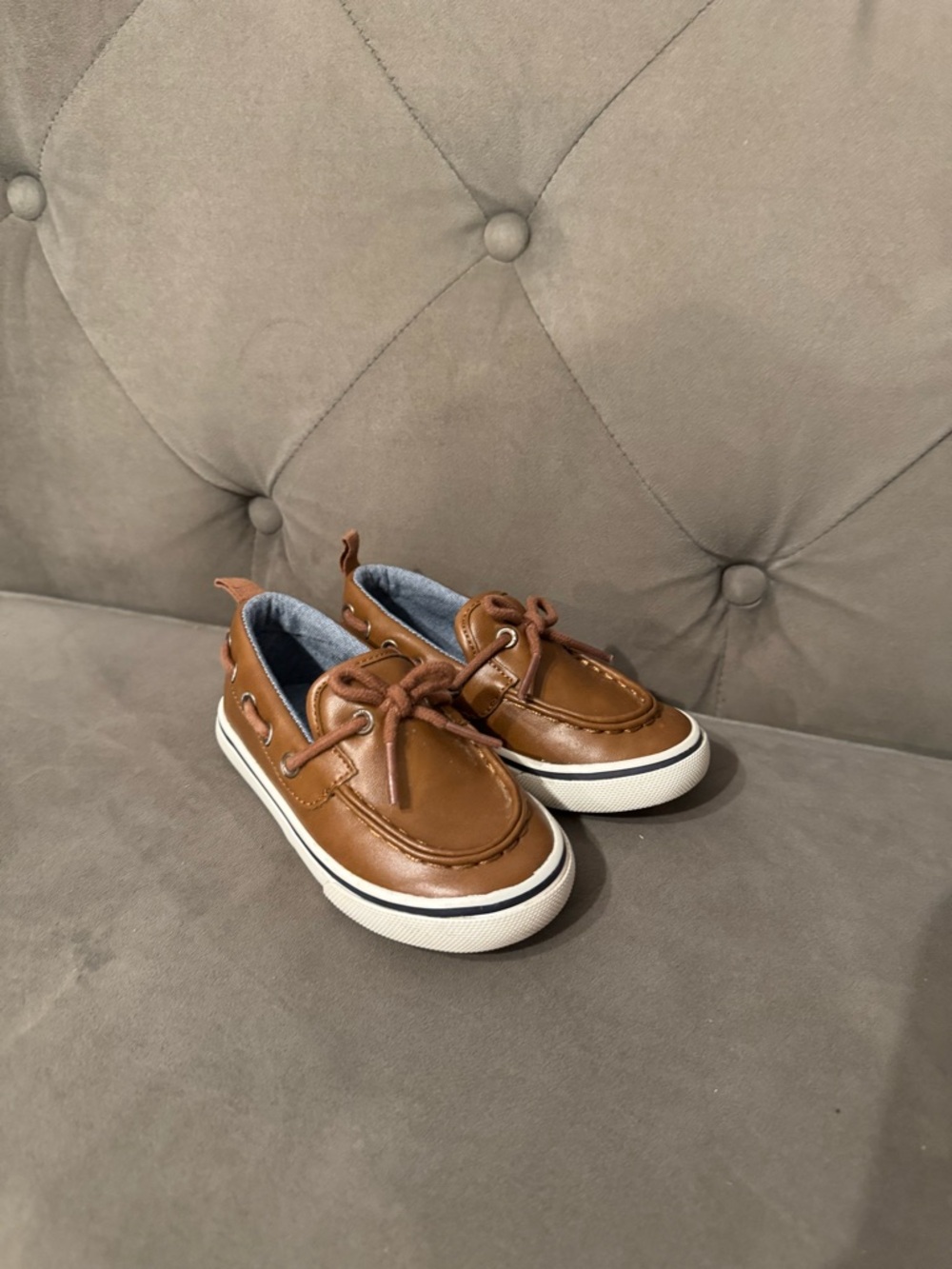 Kids Classic Brown Boat Shoes - Casual Slip-On Sneakers